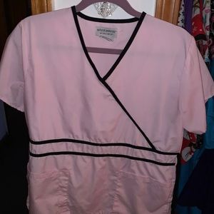 Light pink scrub Top